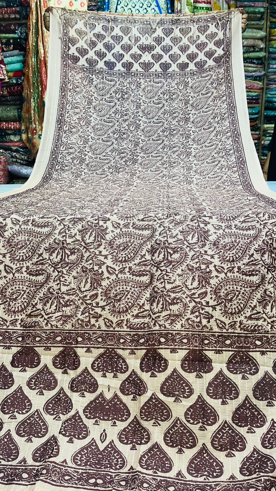 Dupatta - Muslin Crosed Digital Siroski Print with Jhalar